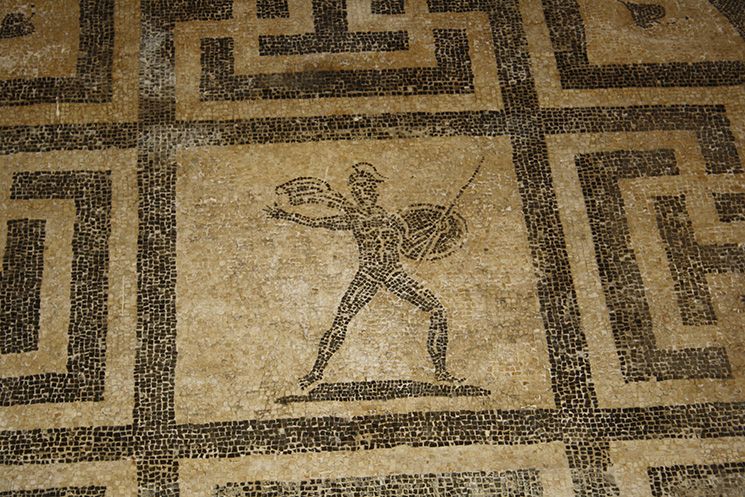 Il Mosaico del guerriero sannita nel Palazzo Ducale di Atina